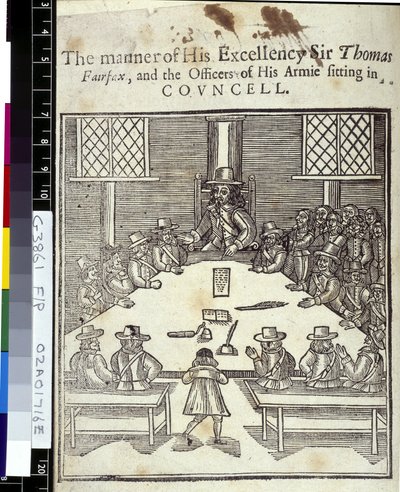 Sir Thomas Fairfax and the General Council of the Parliamentarian Army by English School