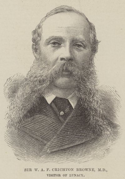 Sir W A F Crichton Browne, MD, Visitor of Lunacy by English School