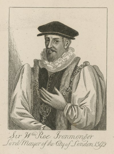 Sir William Roe, Ironmonger, Lord Mayor of London in 1592 by English School