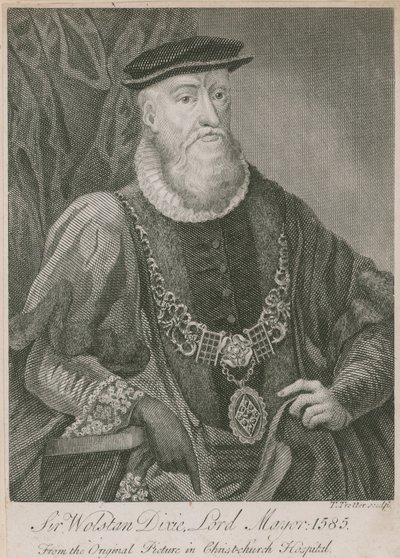 Sir Wolstan Dixie, Lord Mayor of London, 1585 by English School