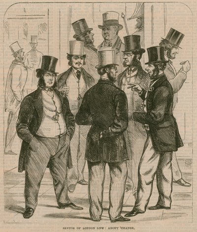 Sketch of London Life: About Change by English School