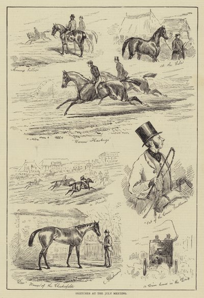 Sketches at the July Meeting by English School
