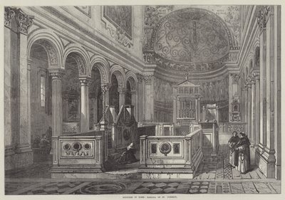 Sketches in Rome, Basilica of St Clement by English School