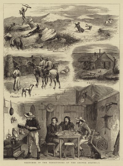Sketches in the Territories of the United States, I by English School