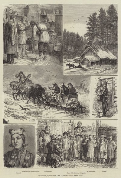 Sketches of Popular Life in Russia by English School