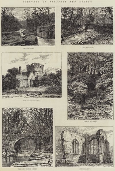 Sketches of Teesdale and Rokeby by English School