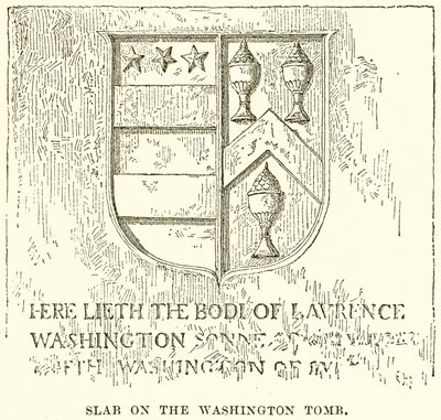 Slab on the Washington Tomb by English School