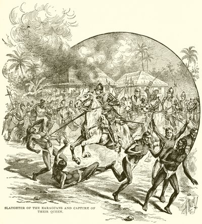 Slaughter of the Xaraguans and Capture of Their Queen by English School