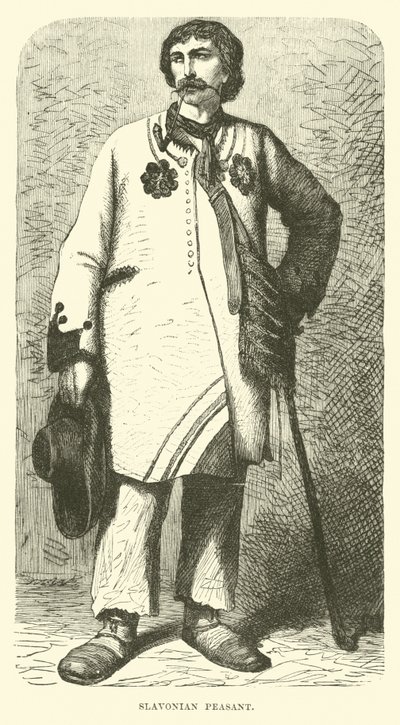 Slavonian peasant by English School