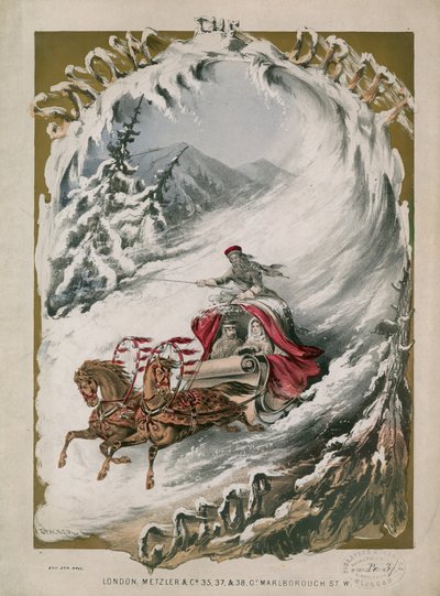 Sleigh Ride in the Snow by English School