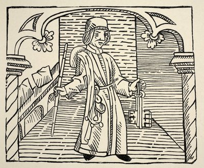 Smith, from Game of Chess by William Caxton, pub. 1480 by English School