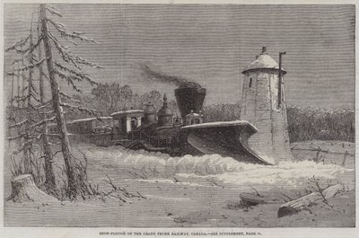Snow-Plough on the Grand Trunk Railway, Canada by English School
