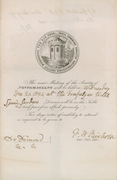Society of Noviomagians by English School