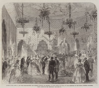 Soiree given, 24 September, by the Burgomaster and Common Council of Brussels, at the Hotel de Ville, to the Members of the Social Science Congress by English School