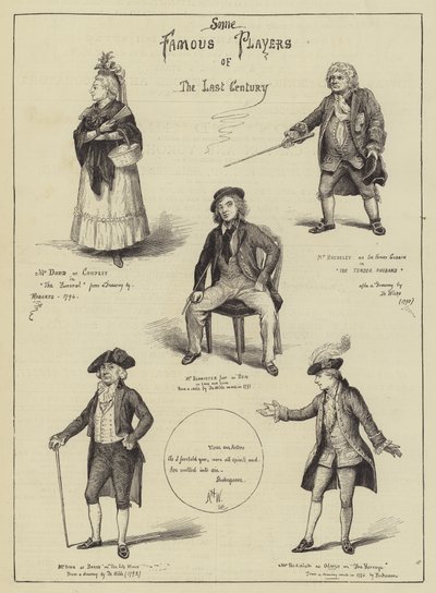 Some Famous Players of the Last Century by English School