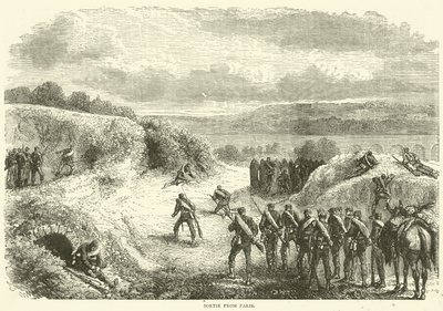 Sortie from Paris, October 1870 by English School