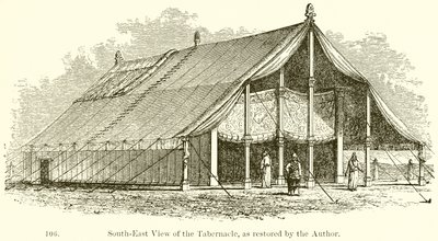 South-East View of the Tabernacle, as Restored by the Author by English School