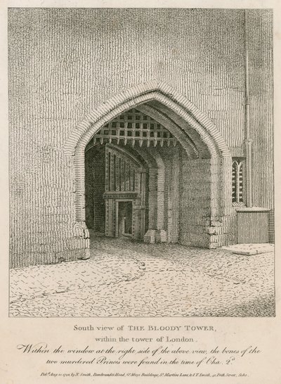 South View of the Bloody Tower by English School