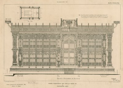 South Elevation of the Screen Surrounding the Tomb of King Henry VII by English School
