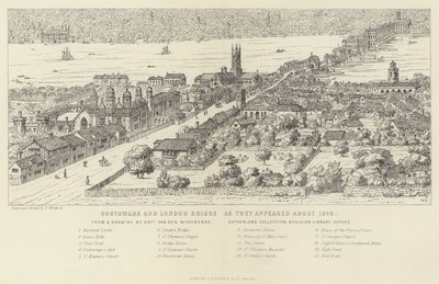 Southwark and London Bridge as they appeared about 1546 by English School