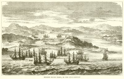 Spanish Silver Fleet, in the 17th Century by English School