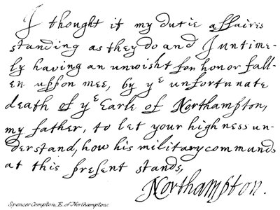 Spencer Compton, Earl of Northampton by English School
