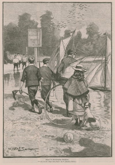 Sport in Kensington Gardens, London by English School
