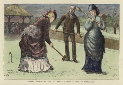 Spring Meeting of the All England Croquet Club at Wimbledon by English School