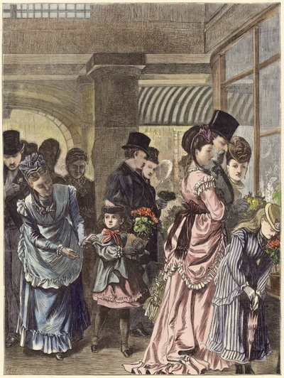 Spring Time in Covent Garden by English School