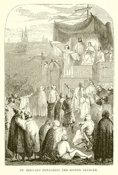 St. Bernard Preaching the Second Crusade by English School