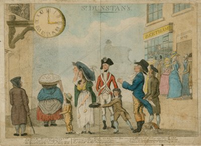 St Dunstans, Fleet Street, London by English School