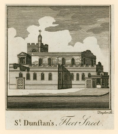 St Dunstans, Fleet Street, London by English School