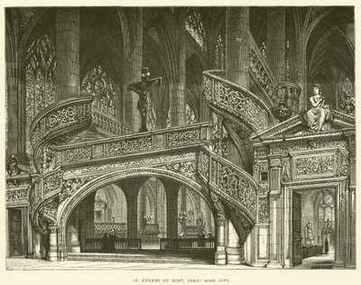 St Etienne du Mont, Paris, Rood Loft by English School