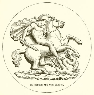 St. George and the Dragon by English School