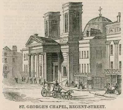 St Georges Chapel, Regent Street, London by English School