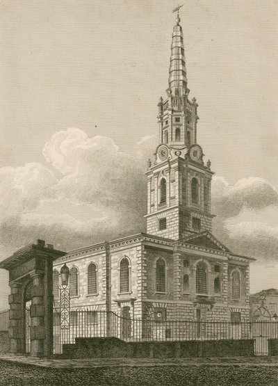 St Giles in the Fields, London by English School