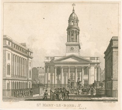 St Marylebone Church, London by English School