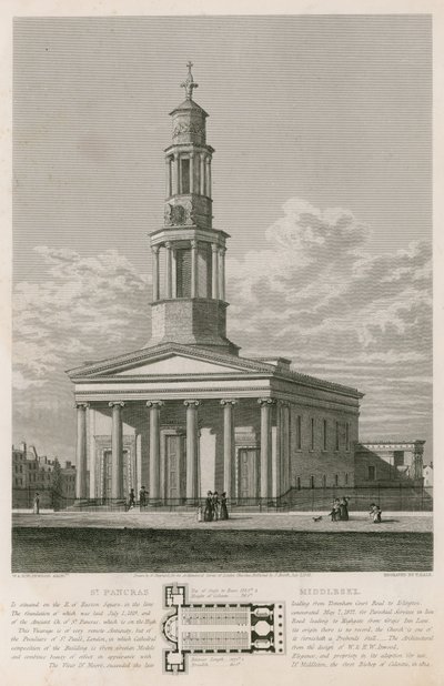 St Pancras Church, London, Middlesex by English School