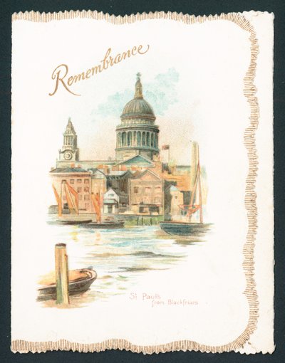 St Pauls from Blackfriars - Rememberance by English School