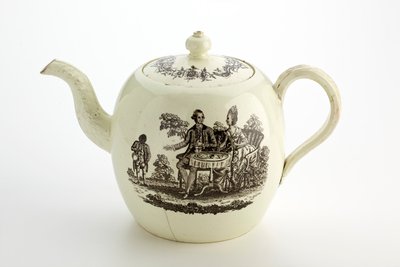 Staffordshire Wedgwood teapot, c.1775-85 by English School