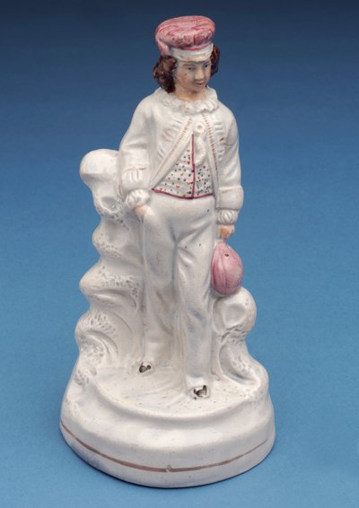 Staffordshire figure of a Rugby School boy (ceramic) by English School