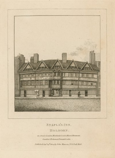 Staples Inn, Holborn by English School