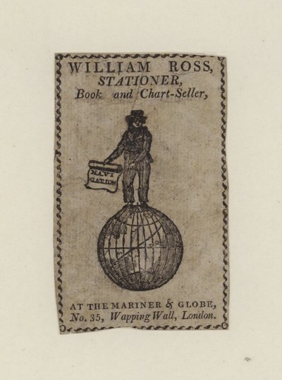 William Ross Stationer, trade card by English School