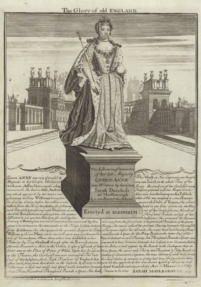 Statue of Anne, Queen of Great Britain by English School