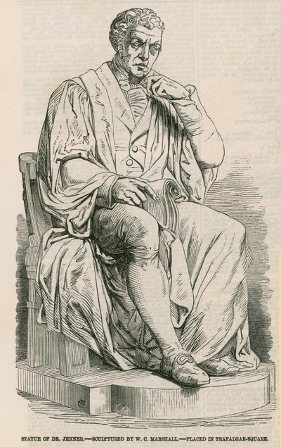 Statue of Dr Jenner by English School
