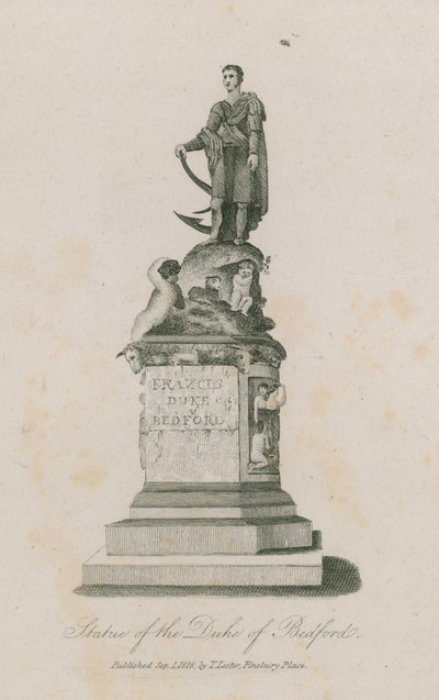 Statue of Frances, Duke of Bedford, in Russell Square, London by English School