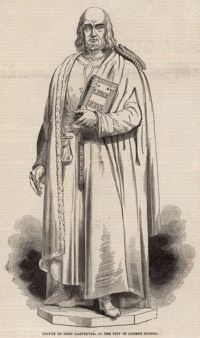 Statue of John Carpenter at the City of London School by English School