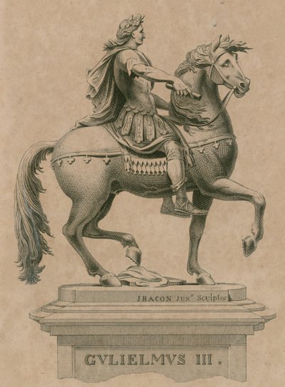 Statue of King William the Third, in St Jamess Square, London by English School