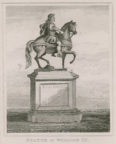 Statue of King William the Third, in St Jamess Square, London by English School