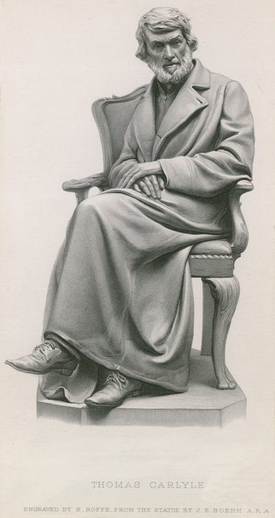 Statue of Thomas Carlyle by English School